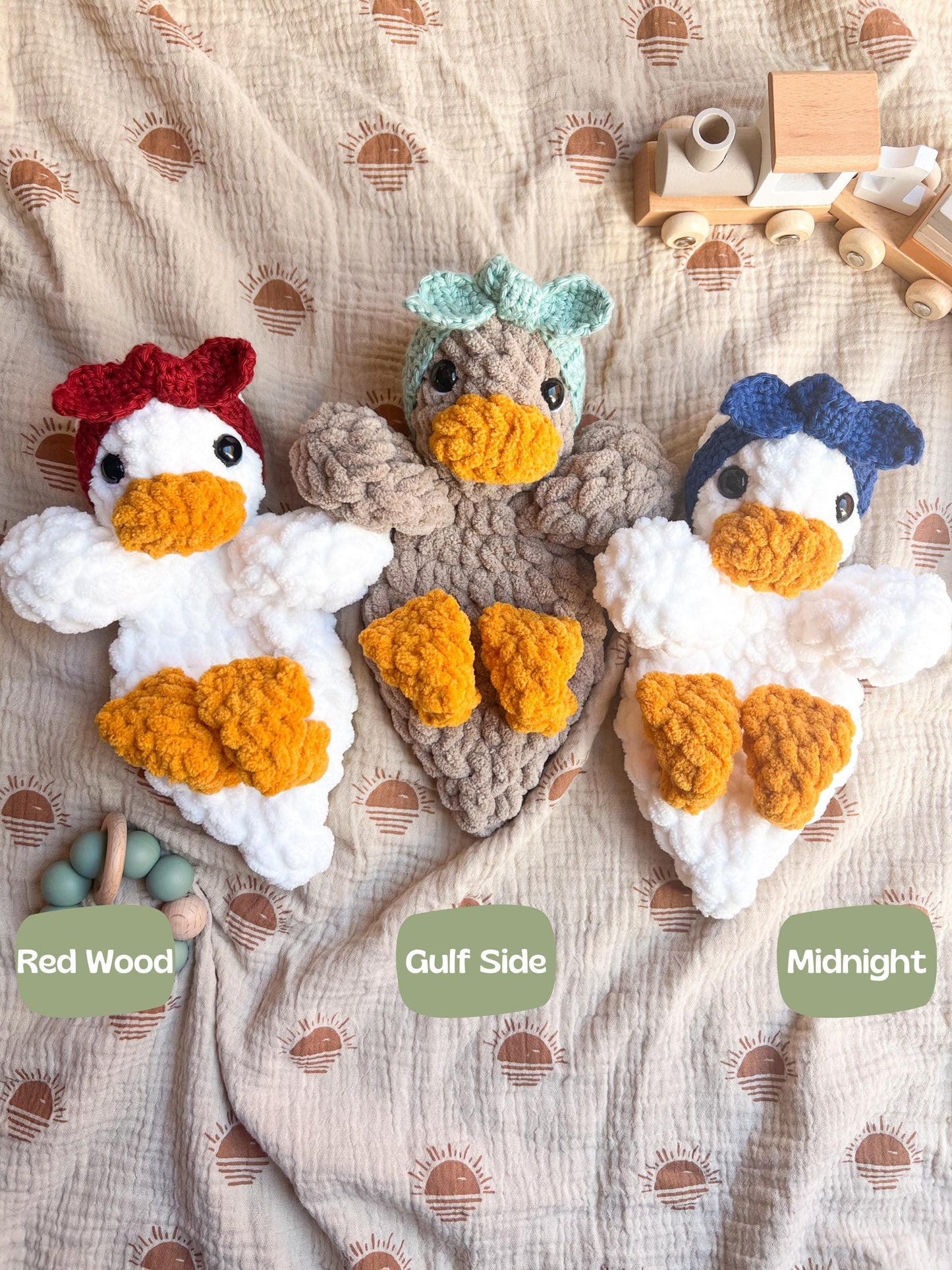 Handmade Crochet Duck Snuggler