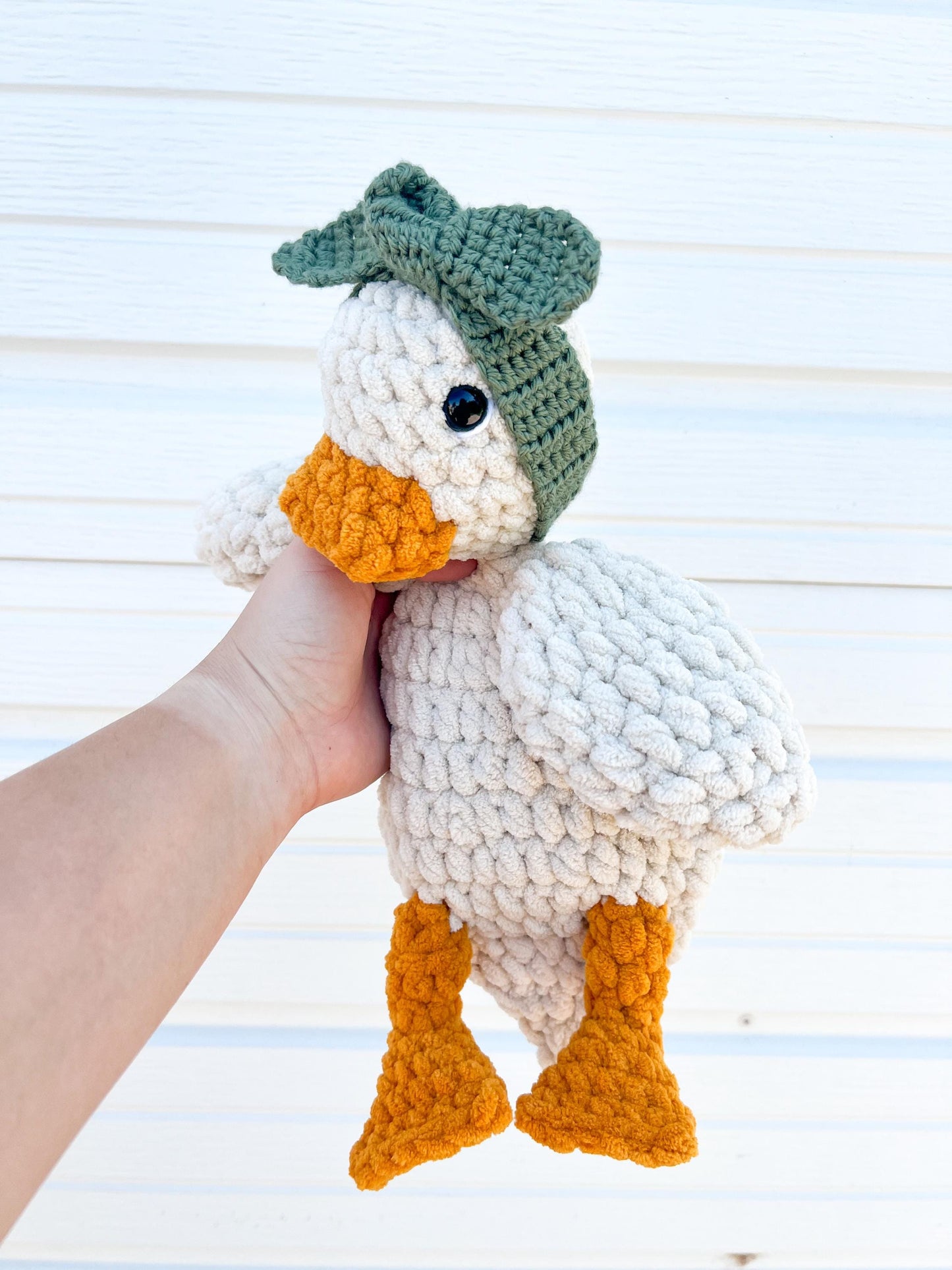 Handmade Crochet Duck Snuggler
