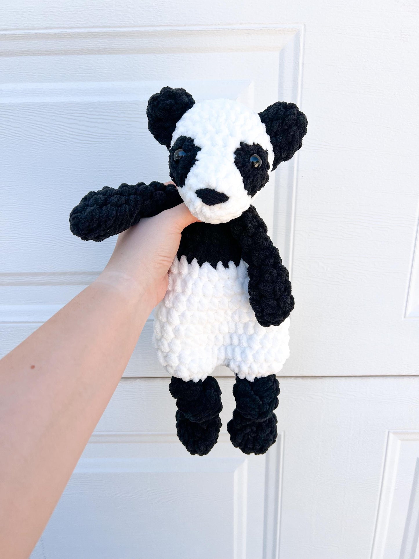 Handmade Crochet Panda Bear Snuggler – Soft Huggable Friend