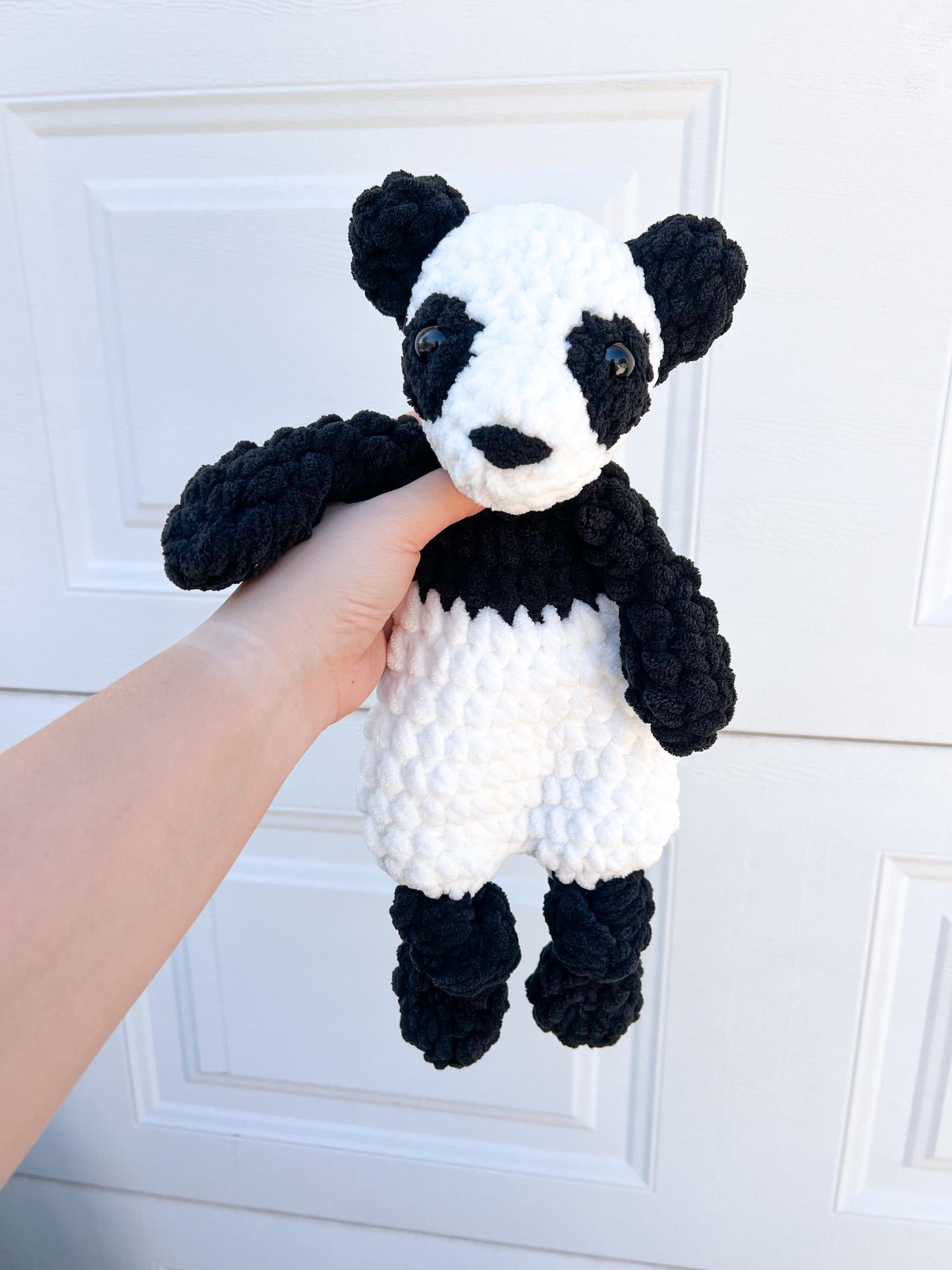 Handmade Crochet Panda Bear Snuggler – Soft Huggable Friend