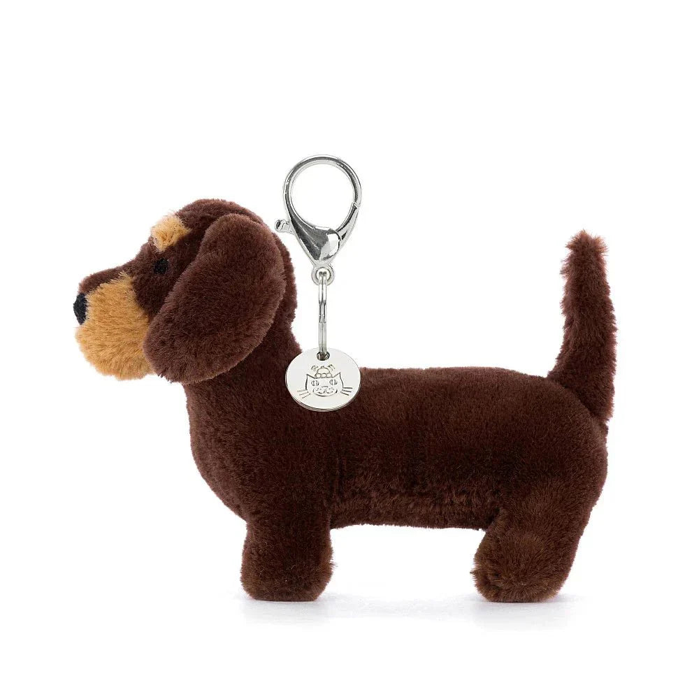 Jellycat Amuseable - Otto Sausage Dog Bag Charm plush toy – Auraplush™