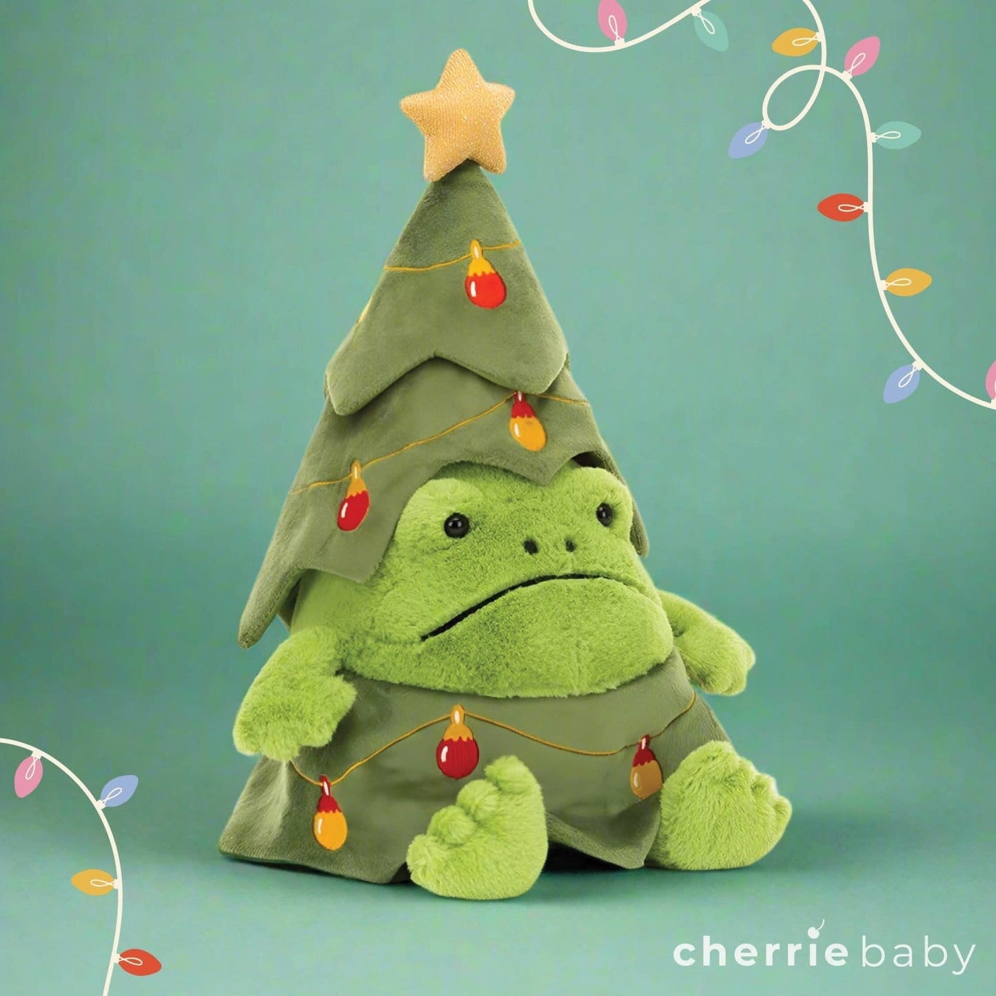 Jellycat - Christmas Tree Ricky Rain Frog plush toy – Auraplush™