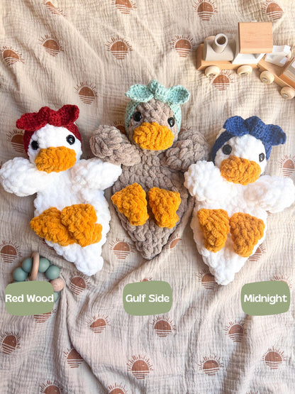 Handmade Crochet Duck Snuggler