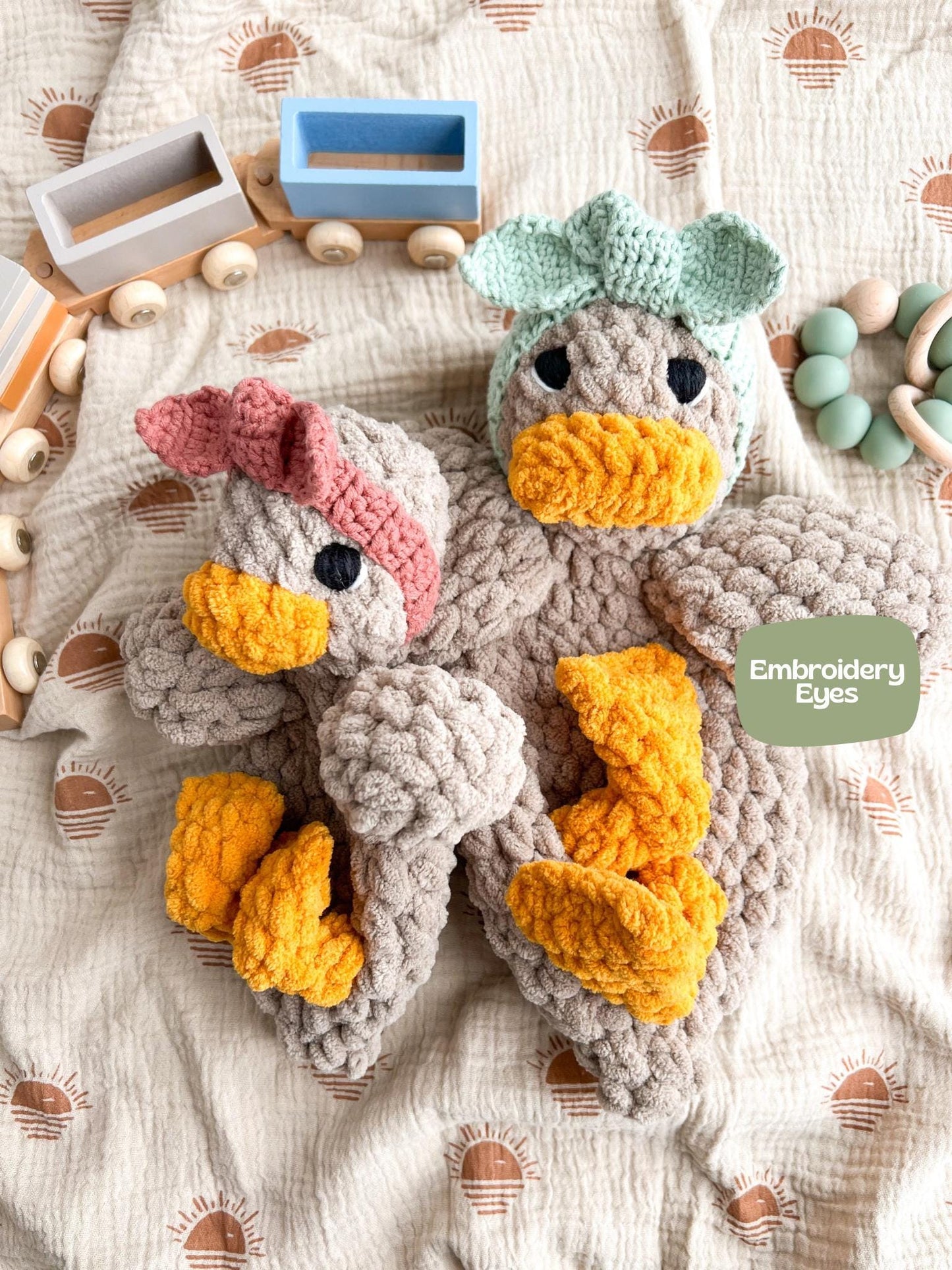 Handmade Crochet Duck Snuggler