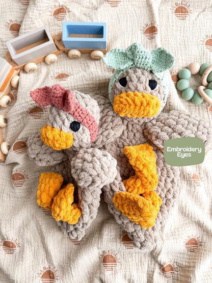 Handmade Crochet Duck Snuggler