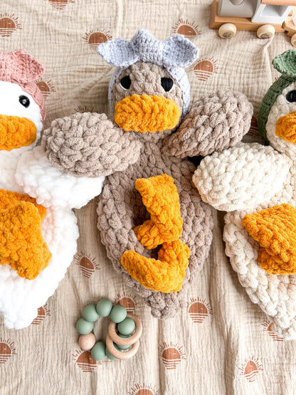 Handmade Crochet Duck Snuggler