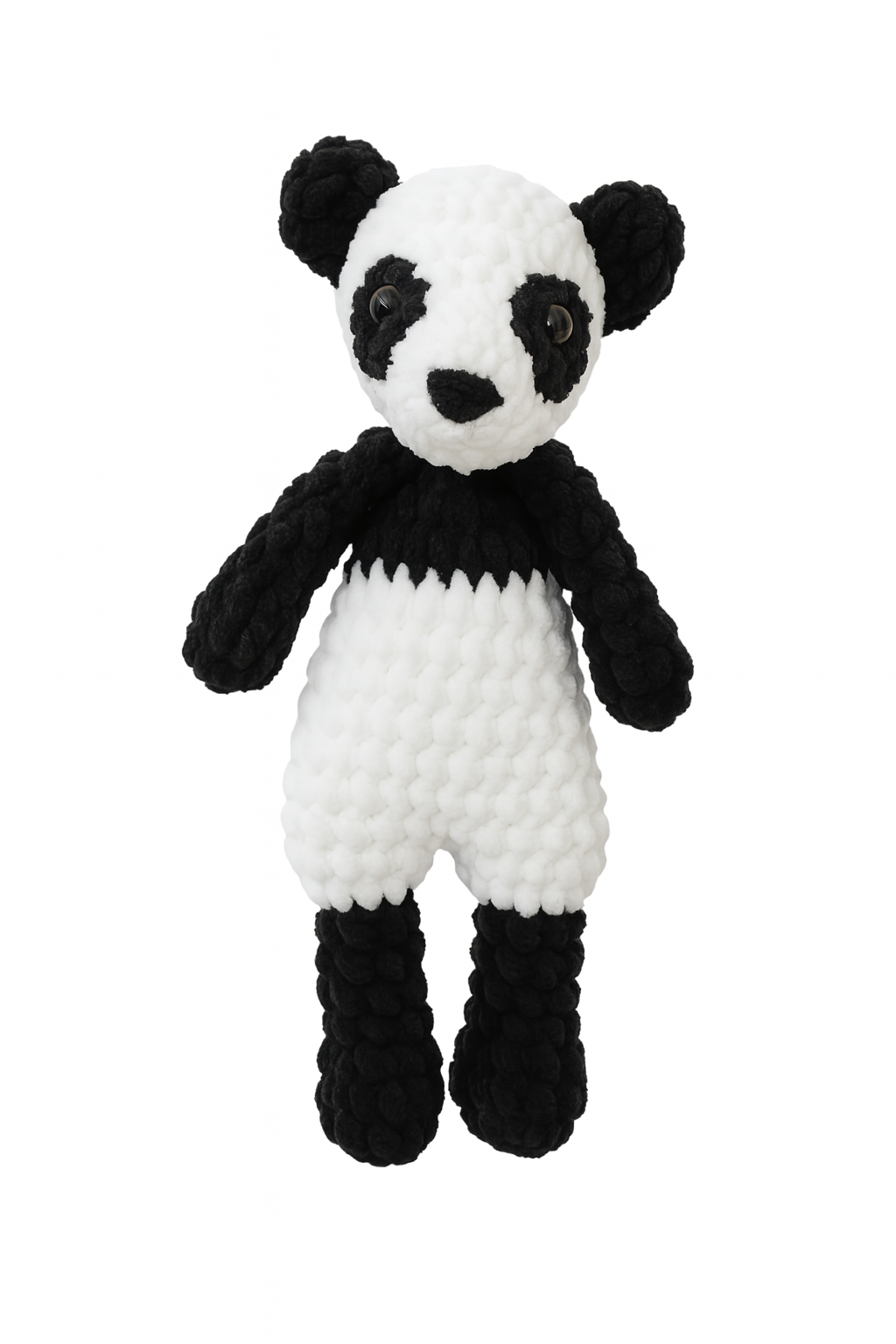 Handmade Crochet Panda Bear Snuggler – Soft  Huggable Friend