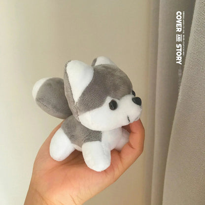 Mini Plush Husky Puppy  10cm