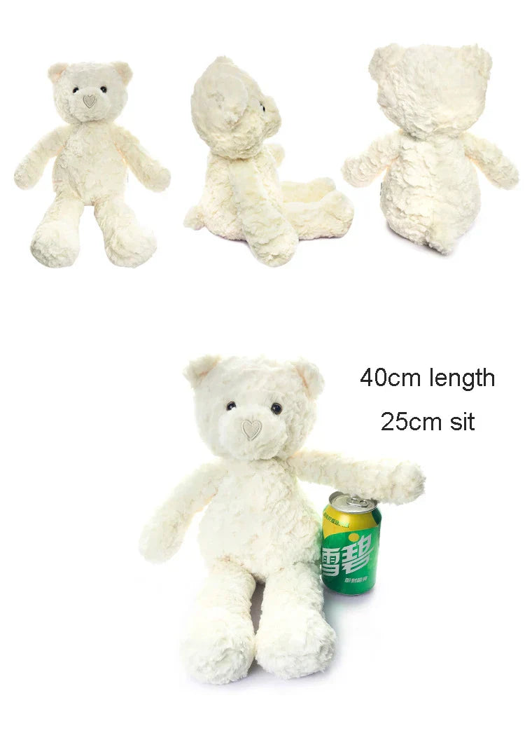 Soft White Plush Bear  40cm