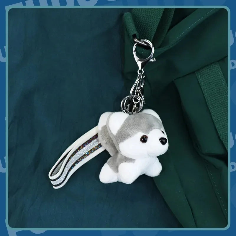 Mini Plush Husky Puppy  10cm
