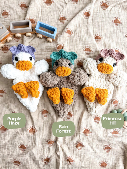 Handmade Crochet Duck Snuggler
