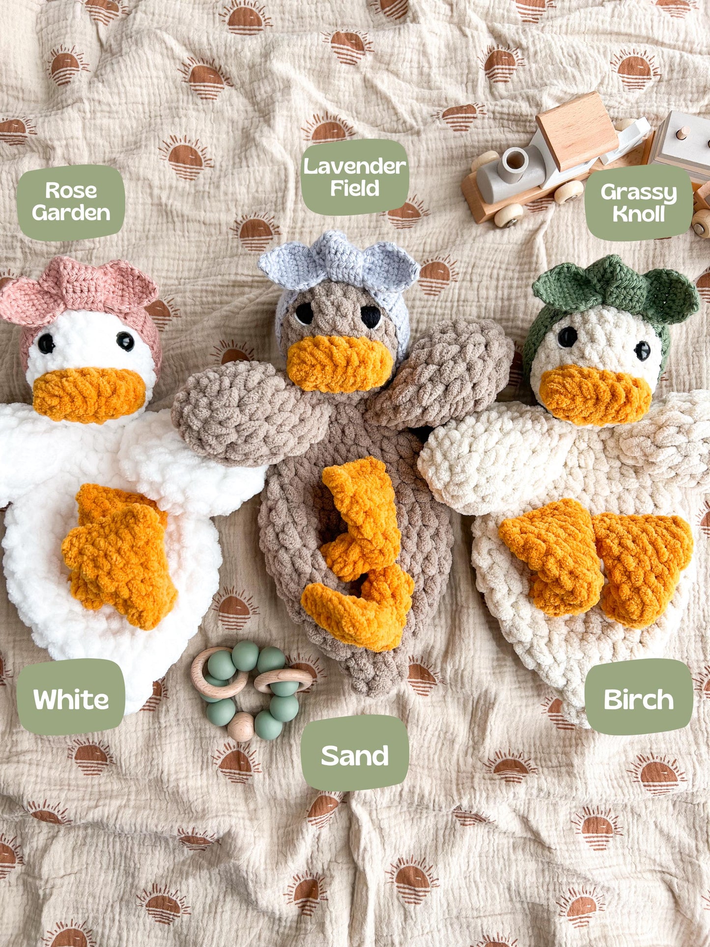 Handmade Crochet Duck Snuggler