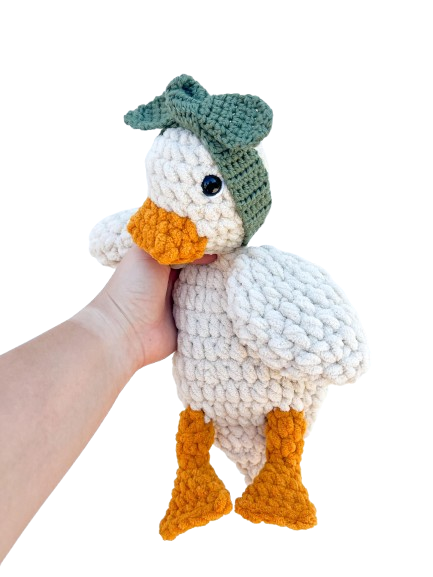 Handmade Crochet Duck Snuggler