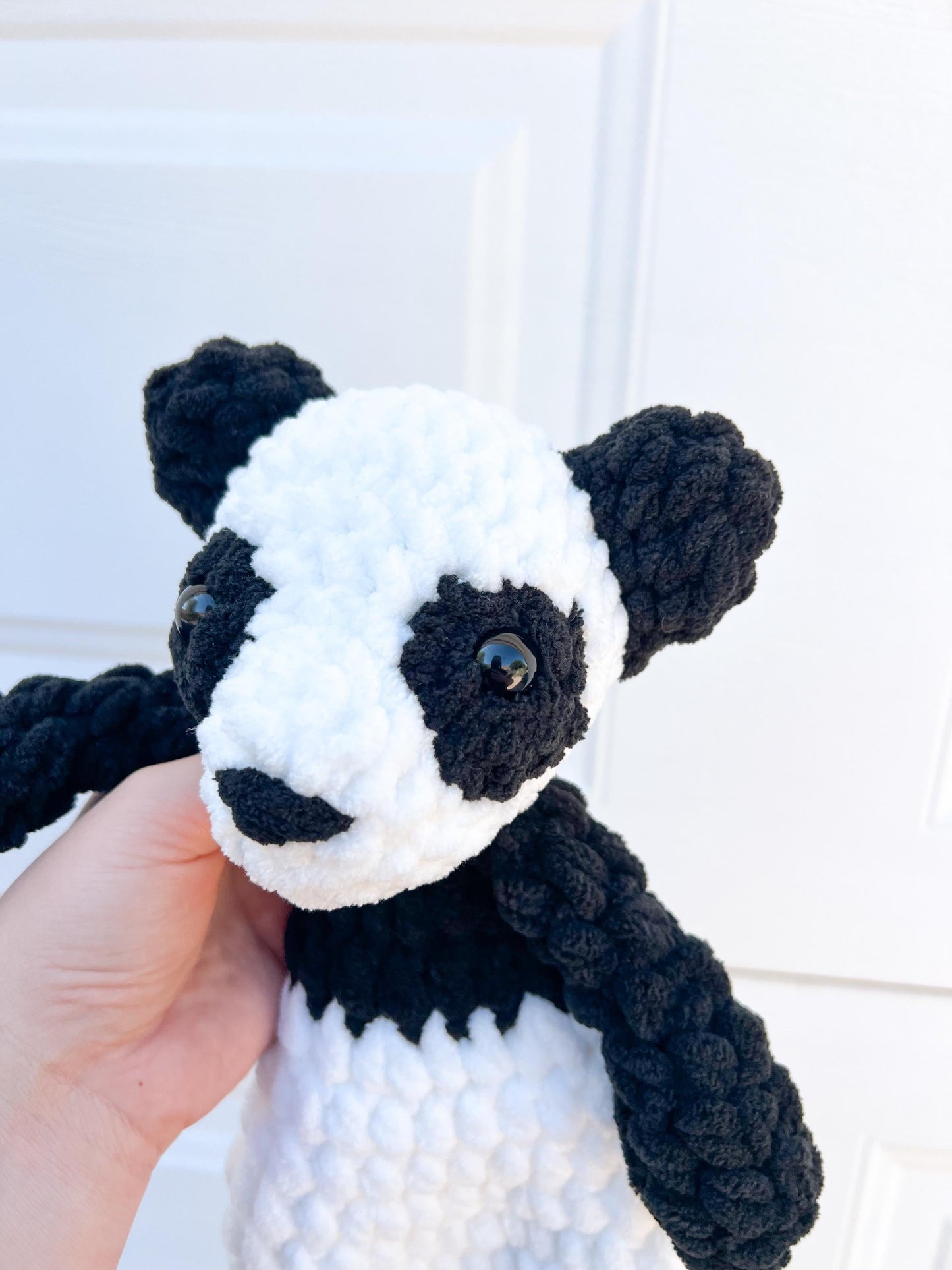 Handmade Crochet Panda Bear Snuggler – Soft  Huggable Friend