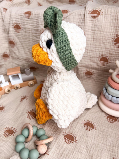 Handmade Crochet Duck Plushie – Soft, Cuddly